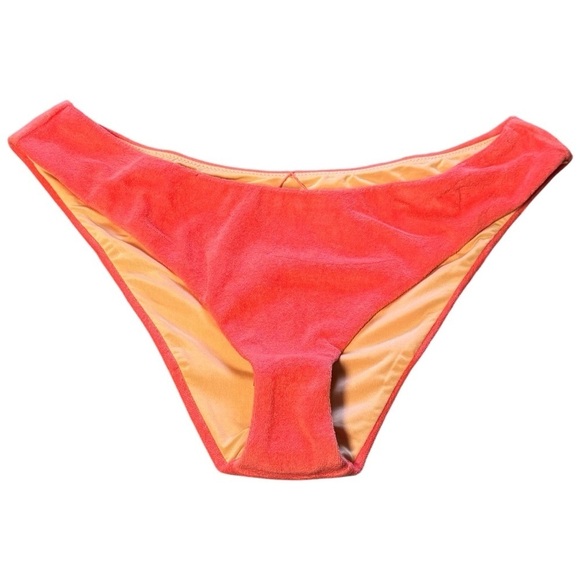 NEW J. Crew Set of 2 Salmon Felt and Blue Ribbed Bikini Bottoms Size XL - Picture 6 of 10